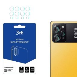 Folie protectie camera pentru Xiaomi Poco X5 Pro, 3MK, Sticla, Transparent