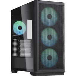 Carcasa APNX C1 Mid-Tower ATX Case, Tempered Glass - black