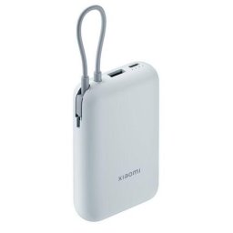Baterie externa Xiaomi Power Bank 10000mAh 22.5W cu cablu integrat Type-C Cable Ice Blue EU BHR9073GL