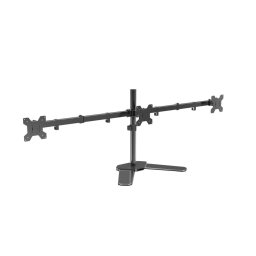 Suport monitor DESK03, 3 monitoare 10-27", 8 kg max. per monitor, Negru