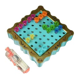 Set de constructie EI-4125, tabla iluminata, 60 de suruburi colorate, 3+, Multicolor