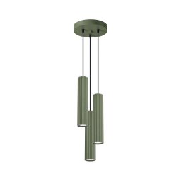 Lustră pe cablu Sollux SL.1614 KARBON 3xGU10/10W/230V verde