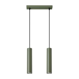 Lustră pe cablu Sollux SL.1485 LAGOS 2xGU10/10W/230V verde