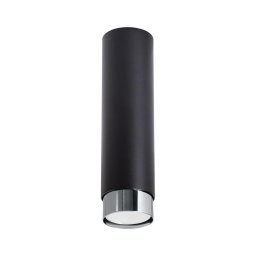 Spot Sollux SL.1409 NERO 1xGU10/10W/230V 22,5 cm negru/crom lucios