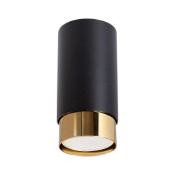 Spot Sollux SL.1410 NERO 1xGU10/10W/230V 12,5 cm negru/auriu