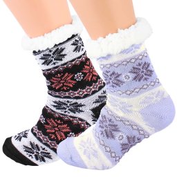 Șosete pentru damă cu blană, 2 perechi, 4 buc., PK3