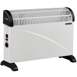Radiator electric Noveen, ventilator Turbo, 2000 W, 3 trepte de putere, termostat reglabil, CH5000 Alb