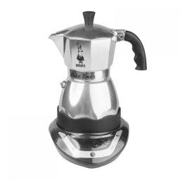 Espressor Filtru de cafea Moka Timer, 3 cesti, Negru