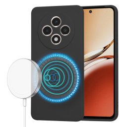 Husa Techsuit SoftFlex MagSafe - Husă telefon - compatibil cu Oppo Reno12 F 4G / Reno12 F 5G / Reno12 FS - MagSafe - culoare Negru