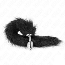 Kink Fox Tail with Metal Plug Black