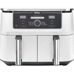 Friteuza Foodi DualZone AF400, 2470W, 9.5L, 6 funcții de gătit Alb