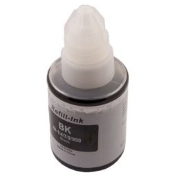 Flacon cerneala compatibila Canon GI-490BK Black (0663C001, GI490BK) pentru PIXMA G1400 G1410 G1411 G2400 G2410 G2411 G3400 G3410 G3411 G4400 G4410 G4411