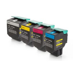 Pachet de tonere compatibile Lexmark C544 pentru C544dn C544dtn C544dw C544n X544dn X544dtn X544dw X544n C546dtn X546dtn X548de X548dte