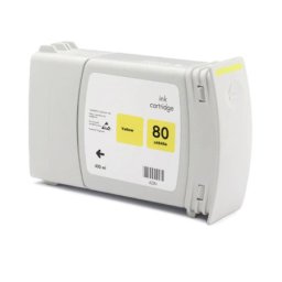 Cartus compatibil HP 80 Yellow (C4848A, HP80) pentru Designjet 1050c Plus 1055cm