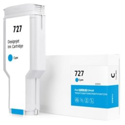 Cartus compatibil HP 727 Cyan (F9J76A, HP727) pentru Designjet T1500 914mm ePrinter T1530 T2500 PostScript eMultifunction T2530 36 in 914 mm T920 T930