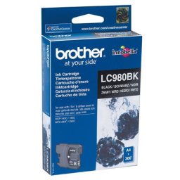 Cartus de cerneala Brother LC 980 Black (LC-980BK, LC980BK) pentru DCP 145C 163C 165C 167C 195C 197C 365CN 375CW 377CW MFC 250C 255CW 295CN