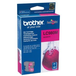 Cartus de cerneala Brother LC 980 Magenta (LC-980M, LC980M) pentru DCP 145C 163C 165C 167C 195C 197C 365CN 375CW 377CW MFC 250C 255CW 295CN