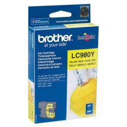 Cartus de cerneala Brother LC 980 Yellow (LC-980Y, LC980Y) pentru DCP 145C 163C 165C 167C 195C 197C 365CN 375CW 377CW MFC 250C 255CW 295CN