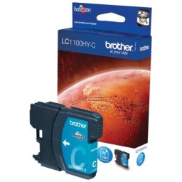 Cartus de cerneala Brother LC 1100HY Cyan (LC-1100HYC, LC1100HYC) pentru DCP 385C 395CN 585CW 6690CW J715W MFC 490CW 5490CN 5890CN 5895CW 6490 6490CW 6890CDW 990CW J615W