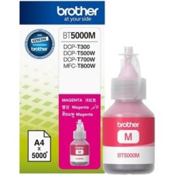 Flacon cerneala Brother BT 5000 Magenta (BT-5000M, BT5000M) pentru DCP T300 T500W T700W MFC T800W HL T4000DW T220 T225 T226 T310 T420W T425W T426W T510W T520W T525W T710W T720DW T810DW T820DW T825DW T810W T910DW T920DW T925DW T4500DW