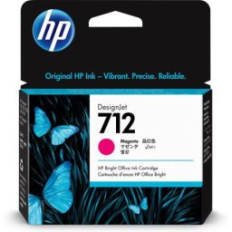 Cartus de cerneala original HP 712 Magenta (3ED68A, HP712) pentru Designjet T200 T210 T230 T250 T600 T630 T655