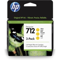 Cartus de cerneala original HP 712 Yellow (3ED79A, HP712) pentru Designjet T200 T210 T230 T250 T600 T630 T656