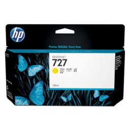 Cartus de cerneala original HP 727 Yellow (B3P21A, HP727) pentru Designjet T1500 914mm ePrinter T1530 T2500 PostScript eMultifunction T2530 36 in 914 mm T920 T930