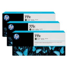 Pachet de cerneala original HP 771C (X3) Matte Black (B6Y31A, HP771C) pentru Designjet Z6200 42 in 60