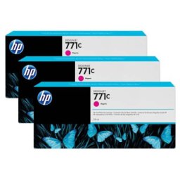 Pachet de cerneala original HP 771C (X3) Magenta (B6Y33A, HP771C) pentru Designjet Z6200 42 in 60