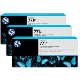 Pachet de cerneala original HP 771C (X3) Photo Black (B6Y37A, HP771C) pentru Designjet Z6200 42 in 60