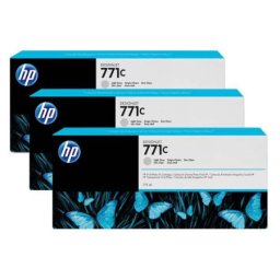 Pachet de cerneala original HP 771C (X3) Light Gray (B6Y38A , HP771C) pentru Designjet Z6200 42 in 60