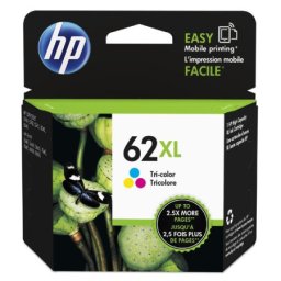 Cartus de cerneala original HP 62XL Color (C2P07AE, HP62XL) pentru Envy 5540 e All in One 5541 5542 5544 5546 5548 5640 5642 5644 5646 7640 7643 Officejet 200 Mobile 250 5740 5742 5744 5746