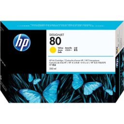 Cartus de cerneala original HP 80 Yellow (C4848A, HP80) pentru Designjet 1050c Plus 1055cm