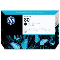 Cartus de cerneala original HP 80 Black (C4871A, HP80) pentru Designjet 1050c Plus 1055cm