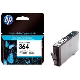 Cartus de cerneala original HP 364 Photo Black (CB317EE, HP364) pentru Photosmart 7510 e All in One 7520 B8550 B8553 C5380 C5383 C5390 C6300 C6380 D5460 D5463 D5468 D7560 eStation C510 C510a Premium In C309 C309g C309h C309n C310 C310a Fax C309a C309c C41