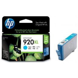 Cartus de cerneala original HP 920XL Cyan (CD972AE, HP920XL) pentru Officejet 6000 Wireless 6500 All in One 6500A e Plus 7000 Wide Format 7500A