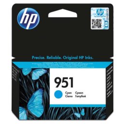 Cartus de cerneala original HP 951 Cyan (CN050AE, HP951) pentru Officejet Pro 251dw 276dw 8100e 8600 e All in One Plus 8610 8615 8620