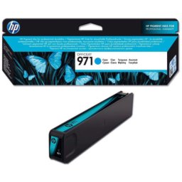 Cartus de cerneala original HP 971 Cyan (CN622AE, HP971) pentru Officejet Pro X451dw X476dw X551dw X576dw