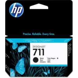 Cartus de cerneala original HP 711 Black(CZ129A, HP711) pentru Designjet T120 ePrinter T125 T130 24 in T520 T525 T530 36