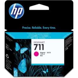Cartus de cerneala original HP 711 Magenta (CZ131A, HP711) pentru Designjet T120 ePrinter T125 T130 24 in T520 T525 T530 36