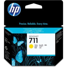 Cartus de cerneala original HP 711 Yellow(CZ132A, HP711) pentru Designjet T120 ePrinter T125 T130 24 in T520 T525 T530 36
