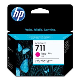 Cartus de cerneala original HP 711 Magenta (CZ135A, HP711) pentru Designjet T120 ePrinter T125 T130 24 in T520 T525 T530 36