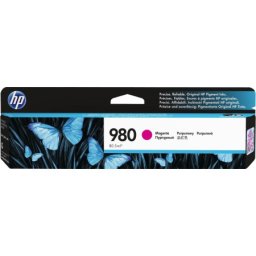 Cartus de cerneala original HP 980 Magenta (D8J08A, HP980) pentru Officejet Enterprise Color Flow X585z X555dn X555xh X585dn X585f