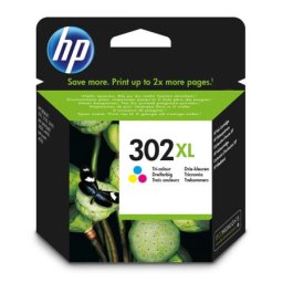 Cartus de cerneala original HP 302XL Color (F6U67AE, HP302XL) pentru DeskJet 1110 2130 All in One 2132 2134 3630 In 3632 3634 3636 3637 3638 3639 Envy 4511 4512 4516 4520 4522 4523 4524 4525 4526 4527 4528 Officejet 3830 3831 3832 3833 3834 3835 4650 4652