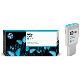 Cartus de cerneala original HP 727 Cyan (F9J76A, HP727) pentru Designjet T1500 914mm ePrinter T1530 T2500 PostScript eMultifunction T2530 36 in 914 mm T920 T930