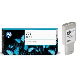 Cartus de cerneala original HP 727 Gray (F9J80A, HP727) pentru Designjet T1500 914mm ePrinter T1530 T2500 PostScript eMultifunction T2530 36 in 914 mm T920 T930