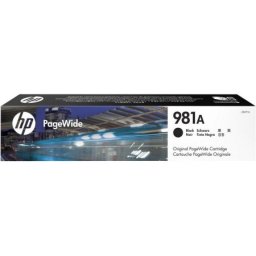 Cartus de cerneala original HP 981A Black (J3M71A, HP981A) pentru PageWide Enterprise Colour 556dn 556xh Flow MFP 586z 586dn 586f 586xh
