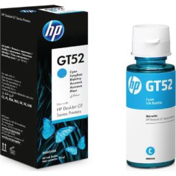 Flacon cerneala original HP GT52 Cyan (M0H54AE, HPGT52C) pentru Ink Tank 115 315 319 All in One Wireless 415 419 Smart 500 510 516 519 530 615 DeskJet GT 5810 5820 670 675 720 725 750 755 790 795