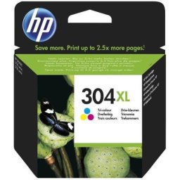 Cartus de cerneala original HP 304XL Color (N9K07AE, HP304XL) pentru AMP 130 DeskJet 2600 2620 2622 2630 2632 2633 2634 3720 3730 3732 3733 All in One 3735 3750 3760 3762 3764 Envy 5010 5020 5030 5032 5050