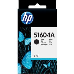 Cartus de cerneala original HP 51604A Black pentru Quiet Jet QuietJet IB Plus ScanJet N9120 ThinkJet A B IL C Centronics D RS 232C P Portable